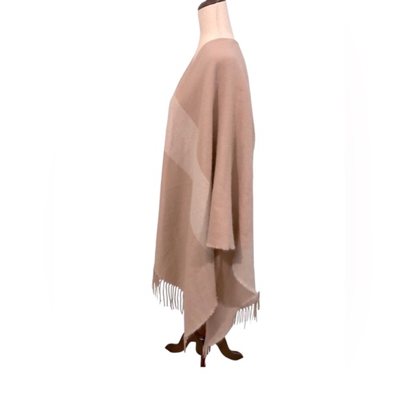 Soia & Kyo Blanket Wrap Poncho Earth Tones Colorblock One Size Fits Most - Picture 3 of 12